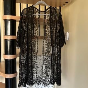 Black Lace Cardigan or Cover Up